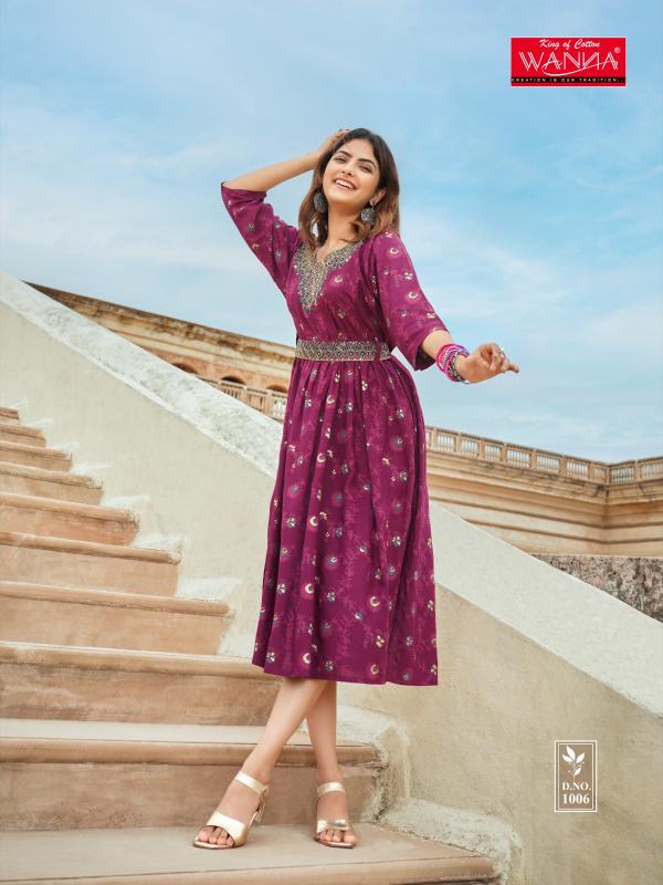 Wanna Cindrella Rayon Designer Kurti Collection